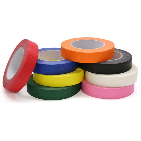 Creativity Street Colored Masking Tape, 8 Assorted Colors, 1" x 60 Yards, PK8 AC4860 - main